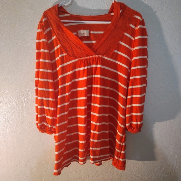 NAUTICAL BOLD STRIPES  hoodie 3/4 sleeve minimalist athleisure, oversize stripes - Picture 5 of 12